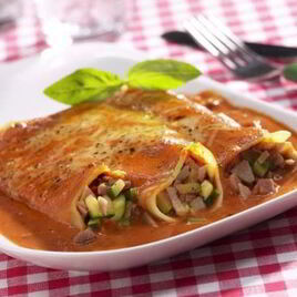 Рецепт Макаронных рулетиков