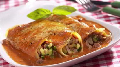 Рецепт Макаронных рулетиков