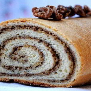 Рецепт Макового рулета с орехами к чаю