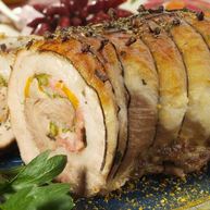 Рецепт Мясного рулета с фаршем и зеленой фасолью