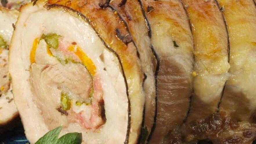 Рецепт мясного рулета с фаршем и зеленой фасолью