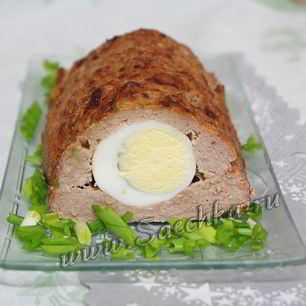 Рецепт Мясного рулета с яйцом