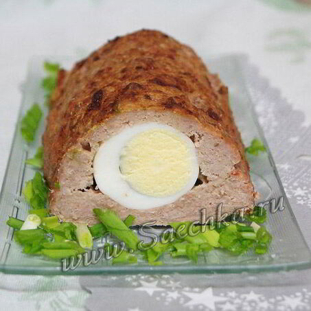 Рецепт Мясного рулета с яйцом