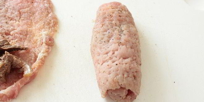 Рецепт мясных рулетиков с печенью
