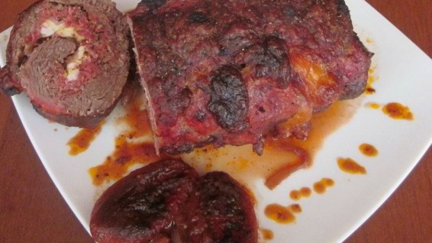 Рецепт рулета из говядины с моцареллой