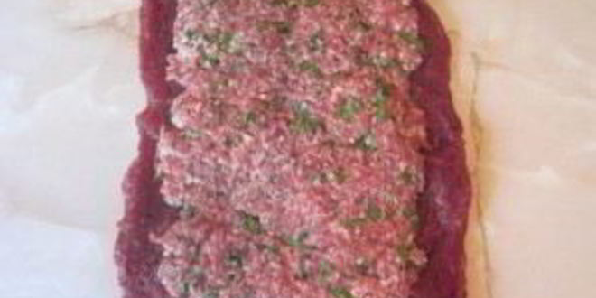 Рецепт рулета из говядины с моцареллой