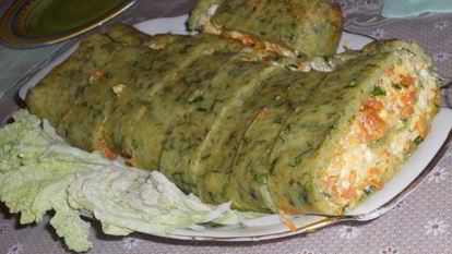 Рецепт Рулета из кабачков