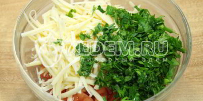 Рецепт рулета из лаваша с помидорами сыром