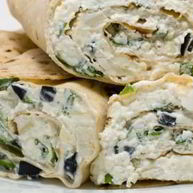 Рецепт Рулета из лаваша с творогом, сыром и зеленью