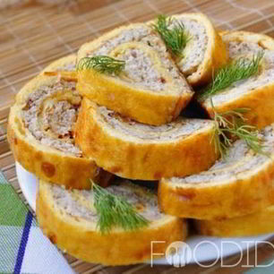 Рецепт Рулета из мясного фарша