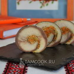 Рецепт Рулета из скумбрии с желатином