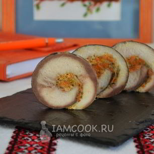 Рецепт Рулета из скумбрии с желатином