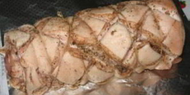 Рецепт рулета из свиной грудинки