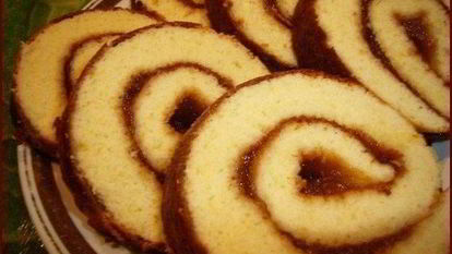 Рецепт Рулета с начинкой за 5 минут