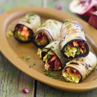 Рецепт Рулетов из баклажанов с овощами