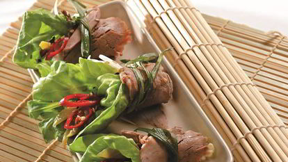 Рецепт Рулетов из отварной говядины