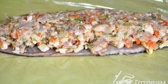 Рецепт селедочного рулета с форшмаком