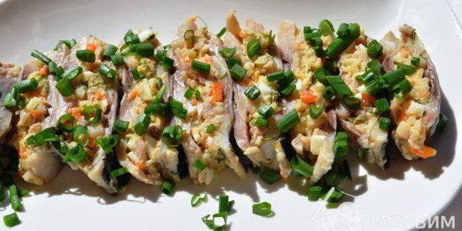 Рецепт селедочного рулета с форшмаком