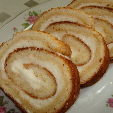 Рецепт Сладкого рулета по ГОСТу к чаю