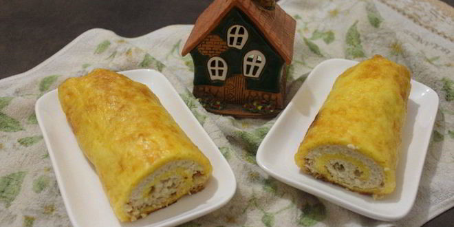 Рецепт сырно-куриного рулет