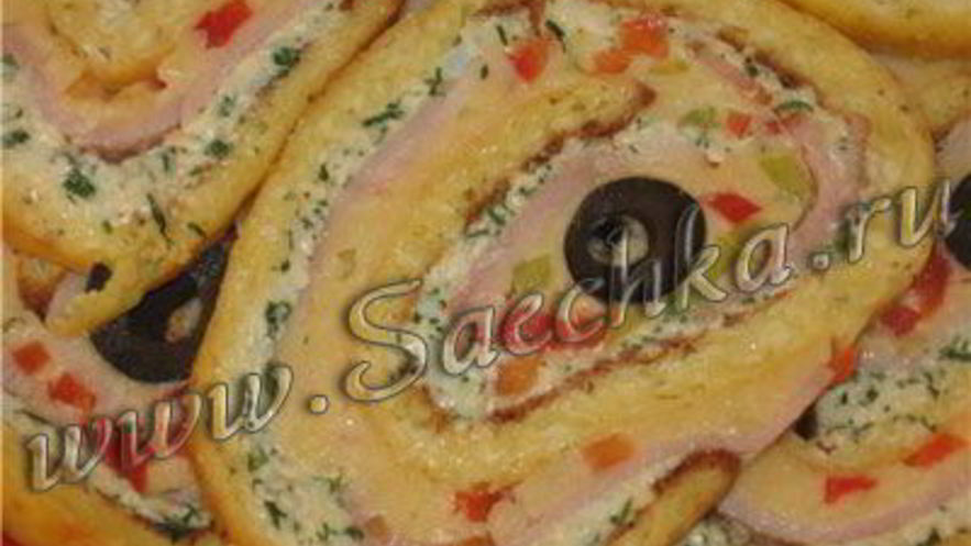 Рецепт сырного рулета