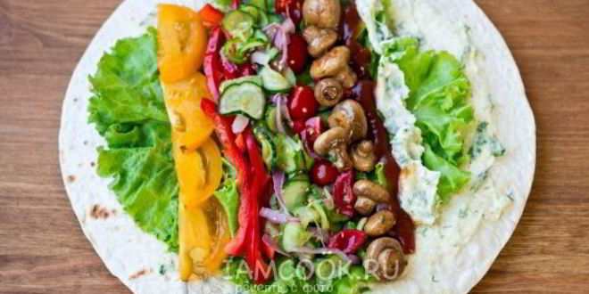 Рецепт шаурмы вегетарианской