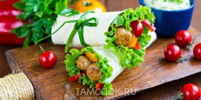 Рецепт шаурмы вегетарианской
