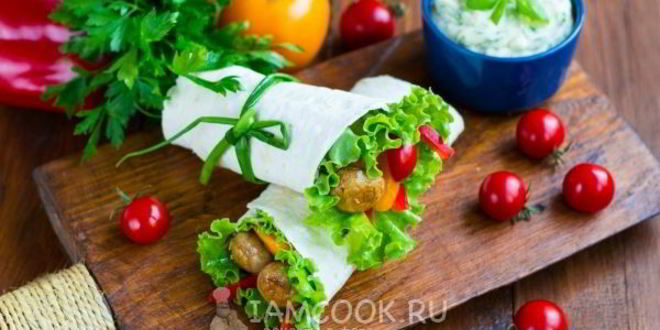 Рецепт шаурмы вегетарианской