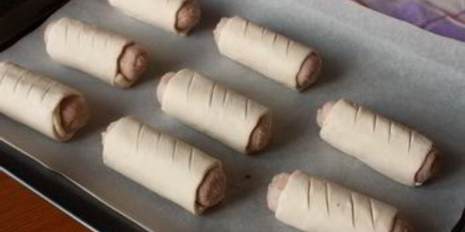 Рецепт сосисок в тесте