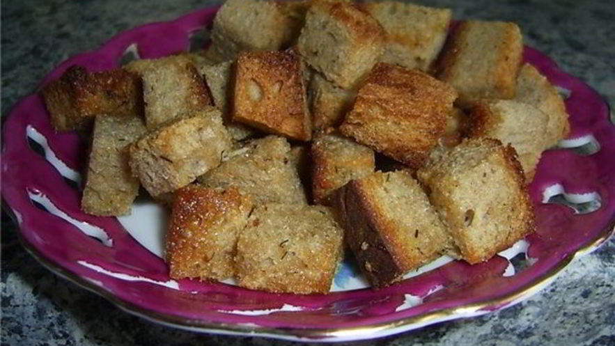 Рецепт чесночных сухариков