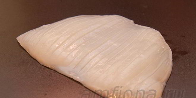 Рецепт нигирей-суш с кальмаром