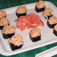 Рецепт Суш, запеченных с лососем