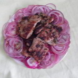 Рецепт Свинины с красным маринованным луком