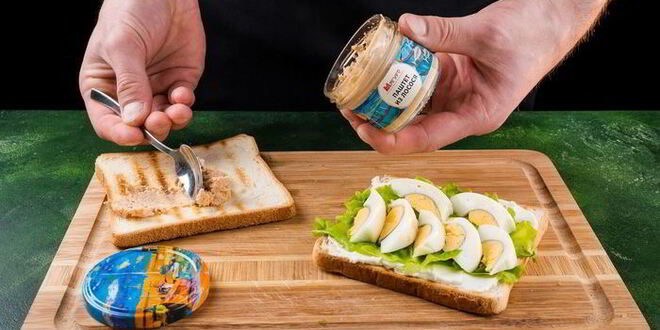 Рецепт клаба-сэндвича с лососевым паштетом