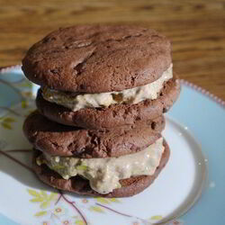 Рецепт Шоколадных сэндвичей с фисташковыма мороженыма