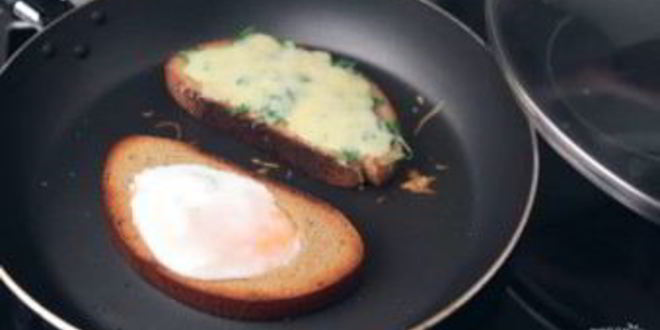 Рецепт супера сытного сэндвич на завтрак