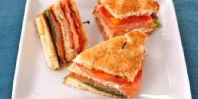 Рецепт сэндвича с семгой