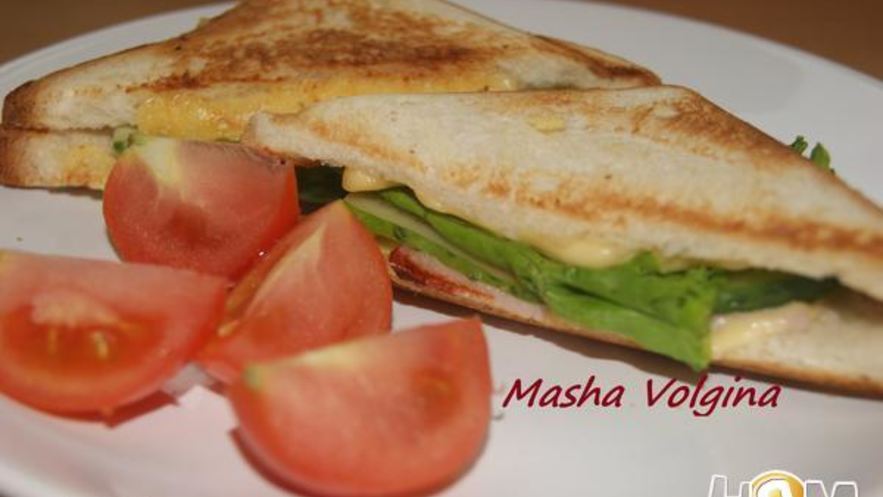 Рецепт сэндвича с сыром и карбонатом