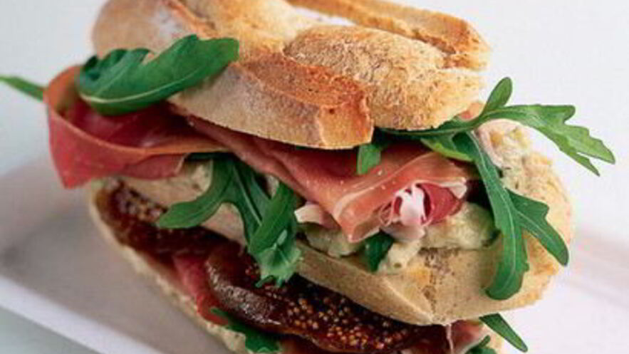 Рецепт сэндвича с ветчиной и инжиром