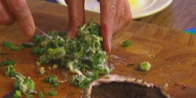 Рецепт сэндвичей с портобелло, шалотом и чесночным майонезом