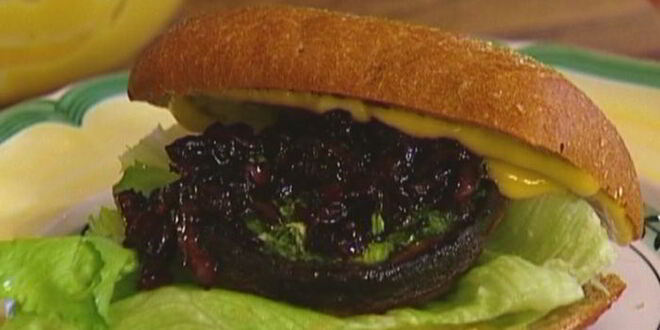 Рецепт сэндвичей с портобелло, шалотом и чесночным майонезом