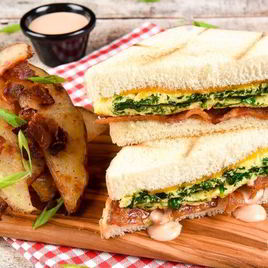 Рецепт Сэндвичей с яйцом и беконом