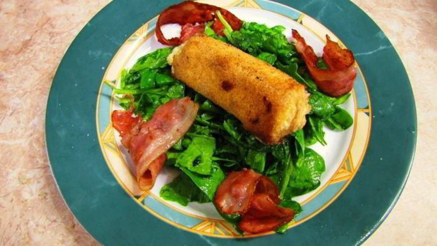 Рецепт сыра, зажаренного в сухарях