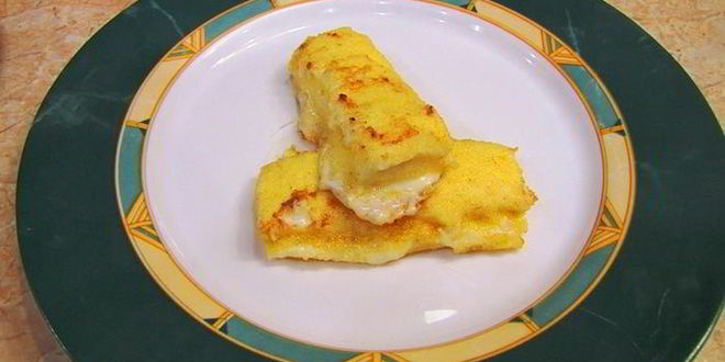 Рецепт сыра, зажаренного в сухарях