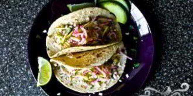 Рецепт такоса с кукурузой, редисом и цуккини