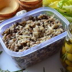 Рецепт Начинки для тарталеток с грибами