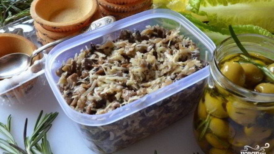 Рецепт начинки для тарталеток с грибами