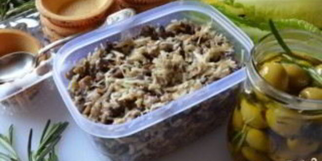 Рецепт начинки для тарталеток с грибами