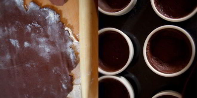 Рецепт шоколадных тарталеток с шоколадно-кофейным кремом
