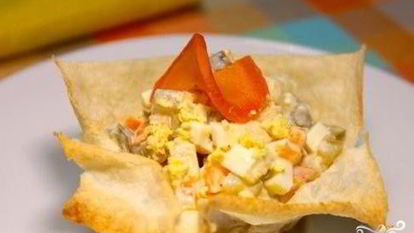 Рецепт Тарталеток из лаваша